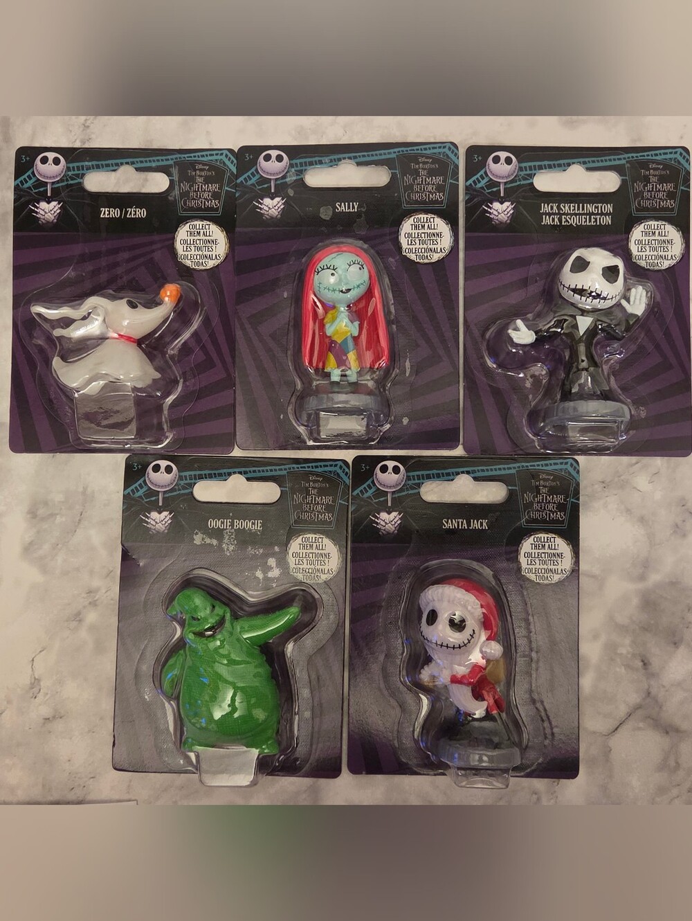 Disney Nightmare Before Christmas 5 Pieces Mini Figures